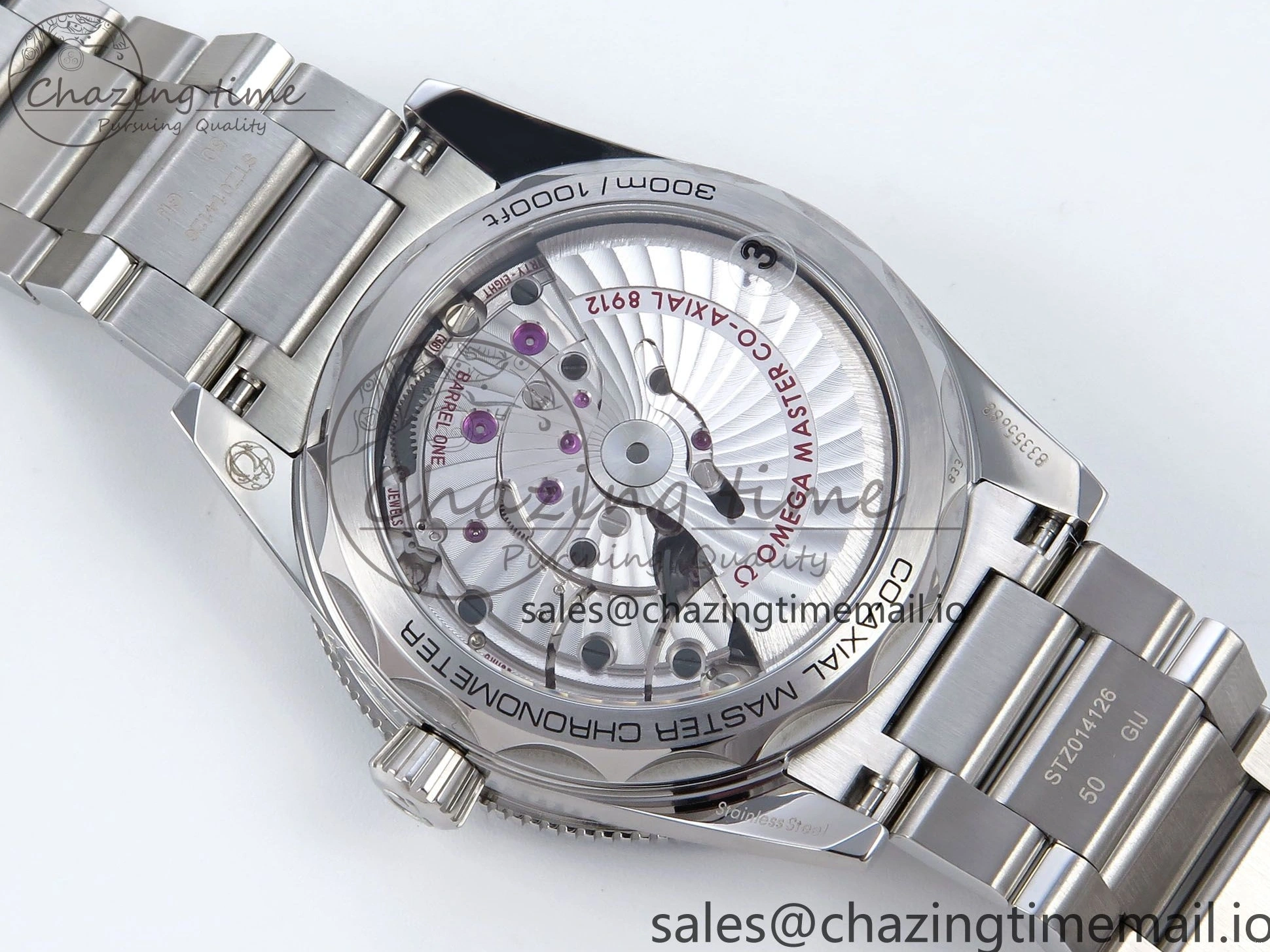 0401 Elegant Seamaster 300 Heritage SS VSF 1:1 Best Edition Blue Dial on SS Bracelet A 7701